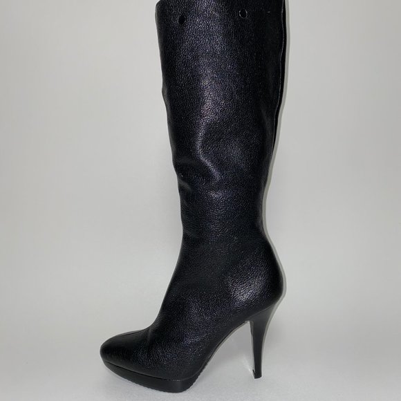MICHAEL KORS Leather Heeled Boots NEW! - Picture 3 of 8